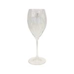 Set of Six Red Wine Crystal Glasses