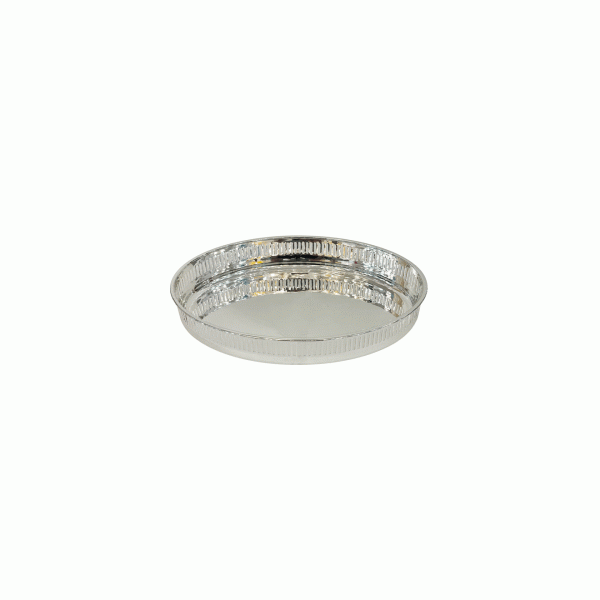 Medium Oval Basket in Silver Alloy