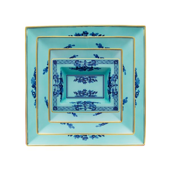 Rectangular trinket tray Iris Oriente Italiano 15x19 cm