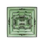 Piatto svuotatasche rettangolare Bario Oriente Italiano, cm 15x19
