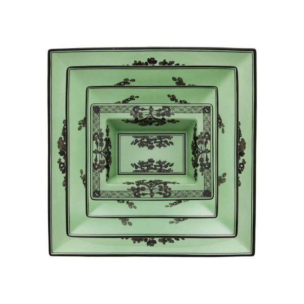Piatto svuotatasche rettangolare Bario Oriente Italiano, cm 15x19
