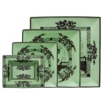 Piatto svuotatasche rettangolare Bario Oriente Italiano, cm 15x19