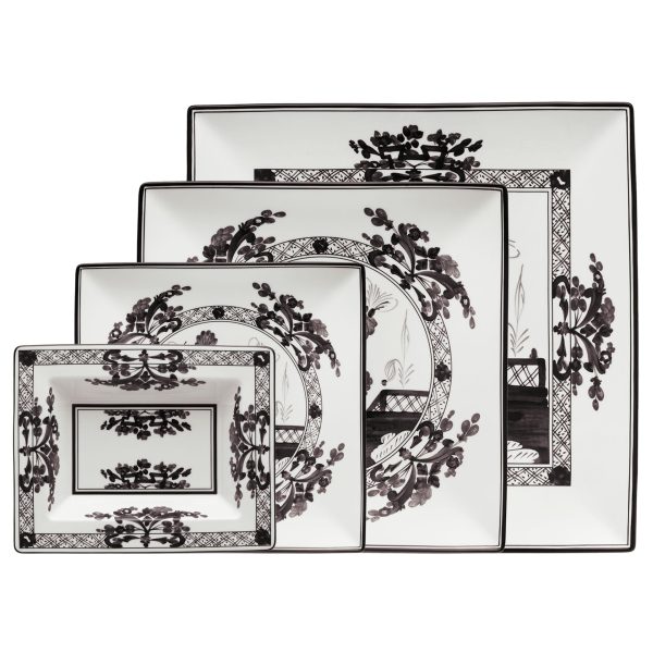 Rectangular valet tray Albus Oriente Italiano, 15x19 cm