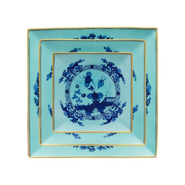 Square iris coin tray, 26 cm