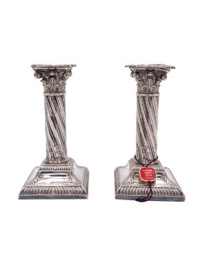 Pair of Sheffield Candlesticks 1899