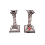 Pair of Sheffield Candlesticks 1899
