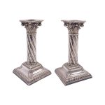 Pair of Sheffield Candlesticks 1899