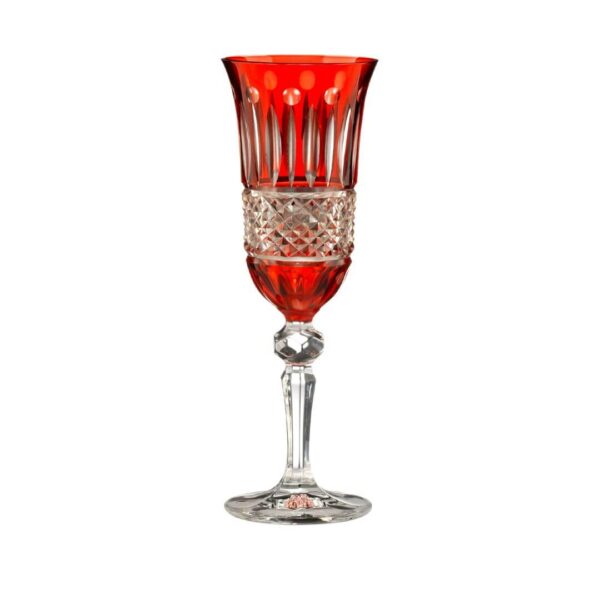 Flute Glass Parigi Red