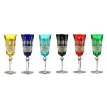 Flute Glass Parigi Red
