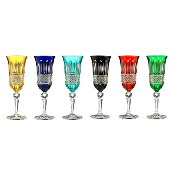 Flute Glass Parigi Red