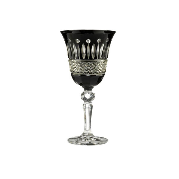 Paris Black Wine Glass