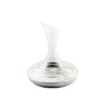 Silver Alloy and Crystal Decanter with Shaker