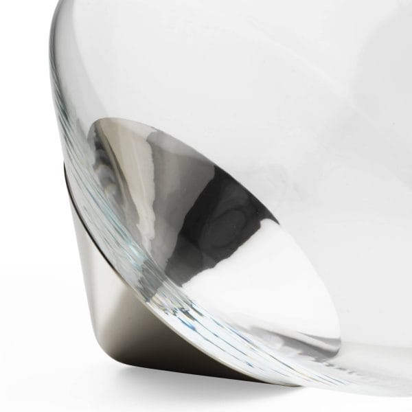 Decanter Trottola Cristallo e Lega d' Argento