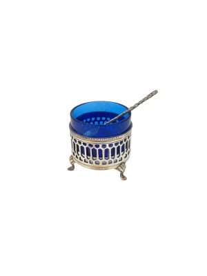 Saliera Rotonda Antica in Argento
