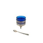 Antique Round Silver Salt Cellar