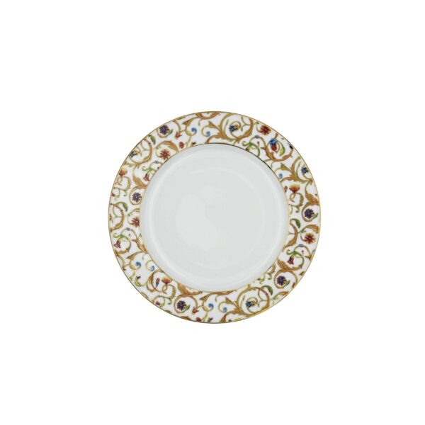 Smooth Flat Plate with Girali Band Decoration