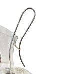 Silver Alloy and Crystal Decanter with Shaker