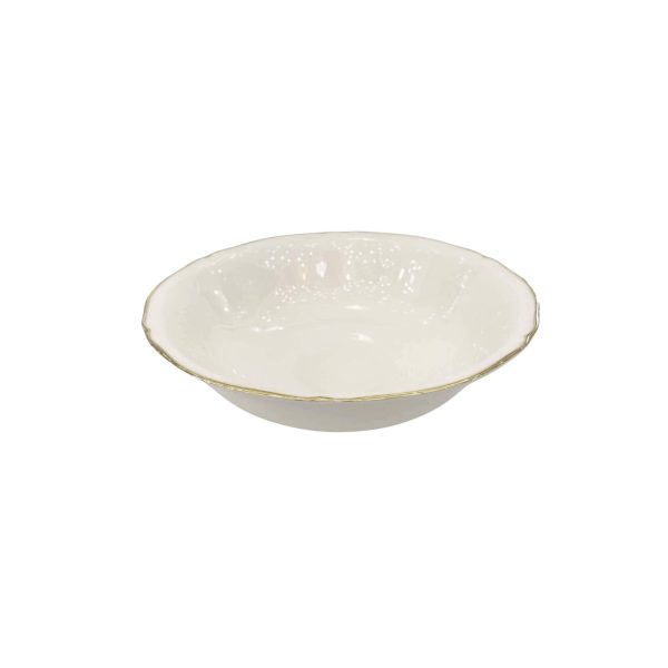 Ornate Salad Bowl with Double Gold Thread