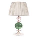 Transparent and Green Bedside Lamp