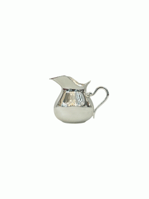 Smooth Silver Alloy Milk Jug