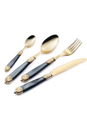 Mirage 4-Piece Cutlery Set Black