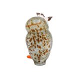 Scultura Gufo In Vetro Di Murano e Oro 24K