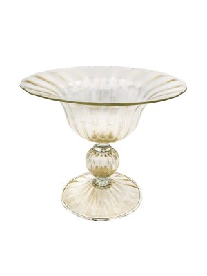 Alzata In Vetro Di Murano e Oro 24K