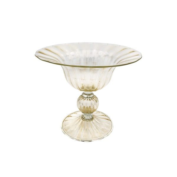 Murano Glass and 24K Gold Cake Stand
