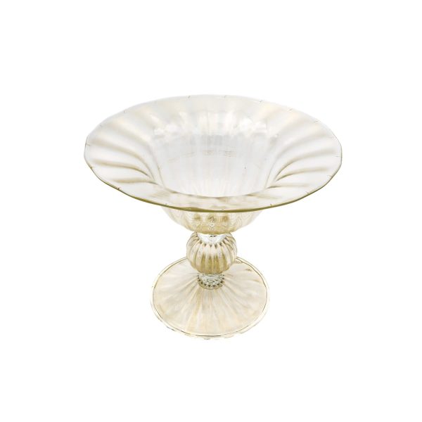 Murano Glass and 24K Gold Cake Stand