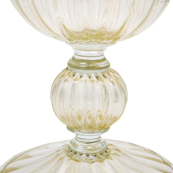 Murano Glass and 24K Gold Cake Stand