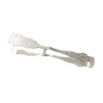 Sheffield asparagus server with serving tongs
