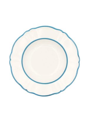 Piatto Fondo Ornato doppio filo Celeste
