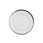 Deep Plate with Thin Platinum Band
