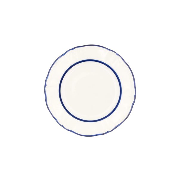 Ornate Fruit Plate with Double Blue Thread