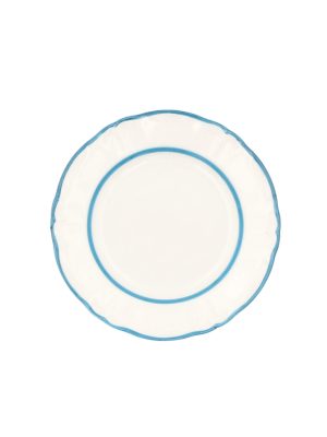 Piatto Frutta Ornato doppio filo Celeste