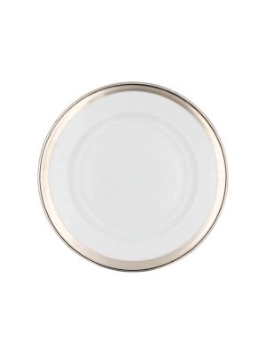 Piatto Frutta Fascia Sottile Platino