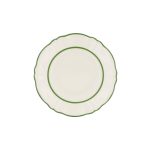 Piatto Piano Porcellana Ornato doppio filo Verde