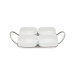 Four-compartment Porcelain Baking Dish