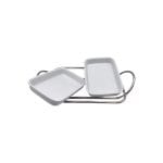 Rectangular Two-Compartment Porcelain Baking Dish