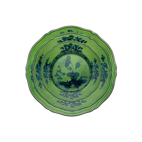 Malachite Oriente Italiano flat dessert plate