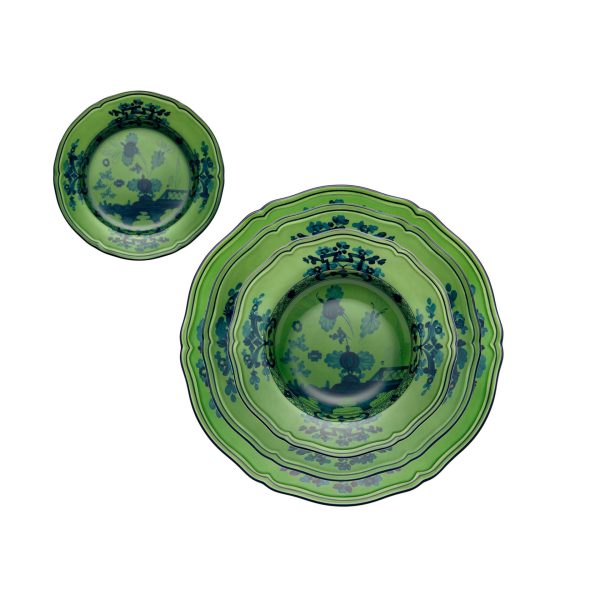 Malachite Oriente Italiano flat dessert plate