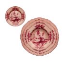 Flat dessert plate Vermiglio Oriente Italiano