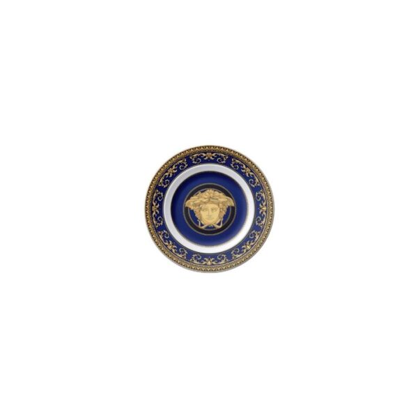 Piatto pane Medusa blu