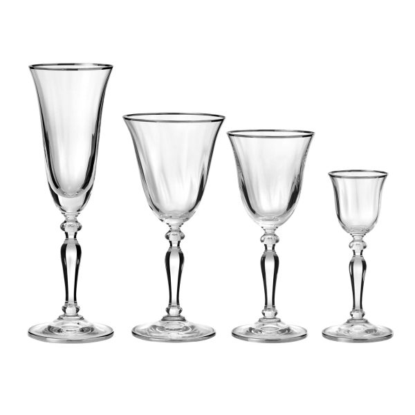 Calice Liquore Christine Cristallo Platino
