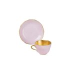 Tazza caffè con piatto Principessa rosa