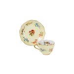 Coffee cup with yellow Flora saucer