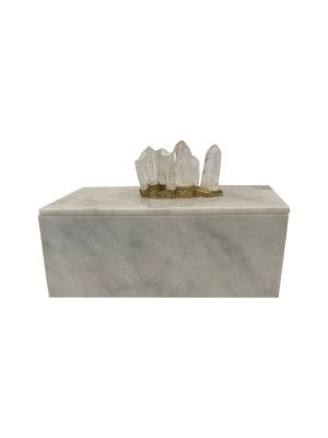 Marble Box with Crystals
