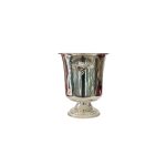 Silver Alloy Champagne Bucket with Grape Handles