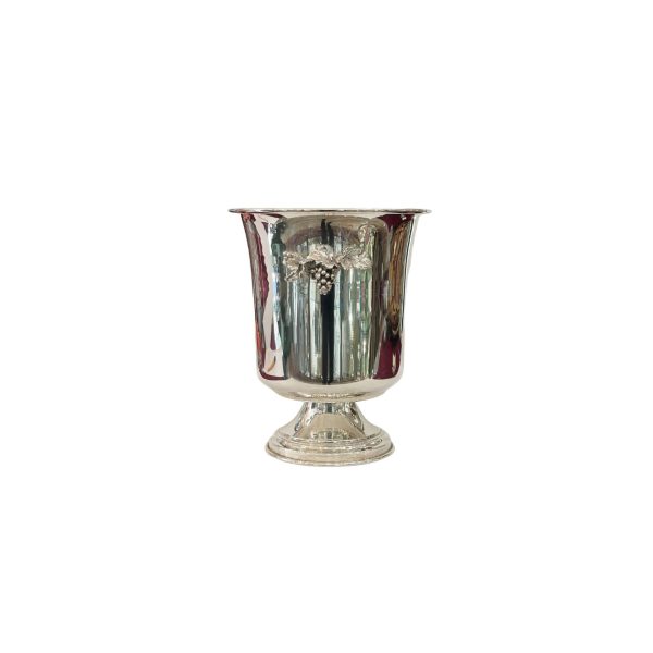 Silver Alloy Champagne Bucket with Grape Handles