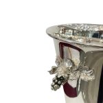 Silver Alloy Champagne Bucket with Grape Handles